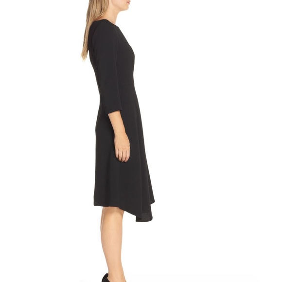 Harper Rose Asymmetrical Dress in Navy - Picture 3 of 7